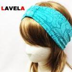 Light Blue Flower Lace-headband