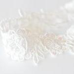 White Flower Sequin Lace Elastic Headband For..